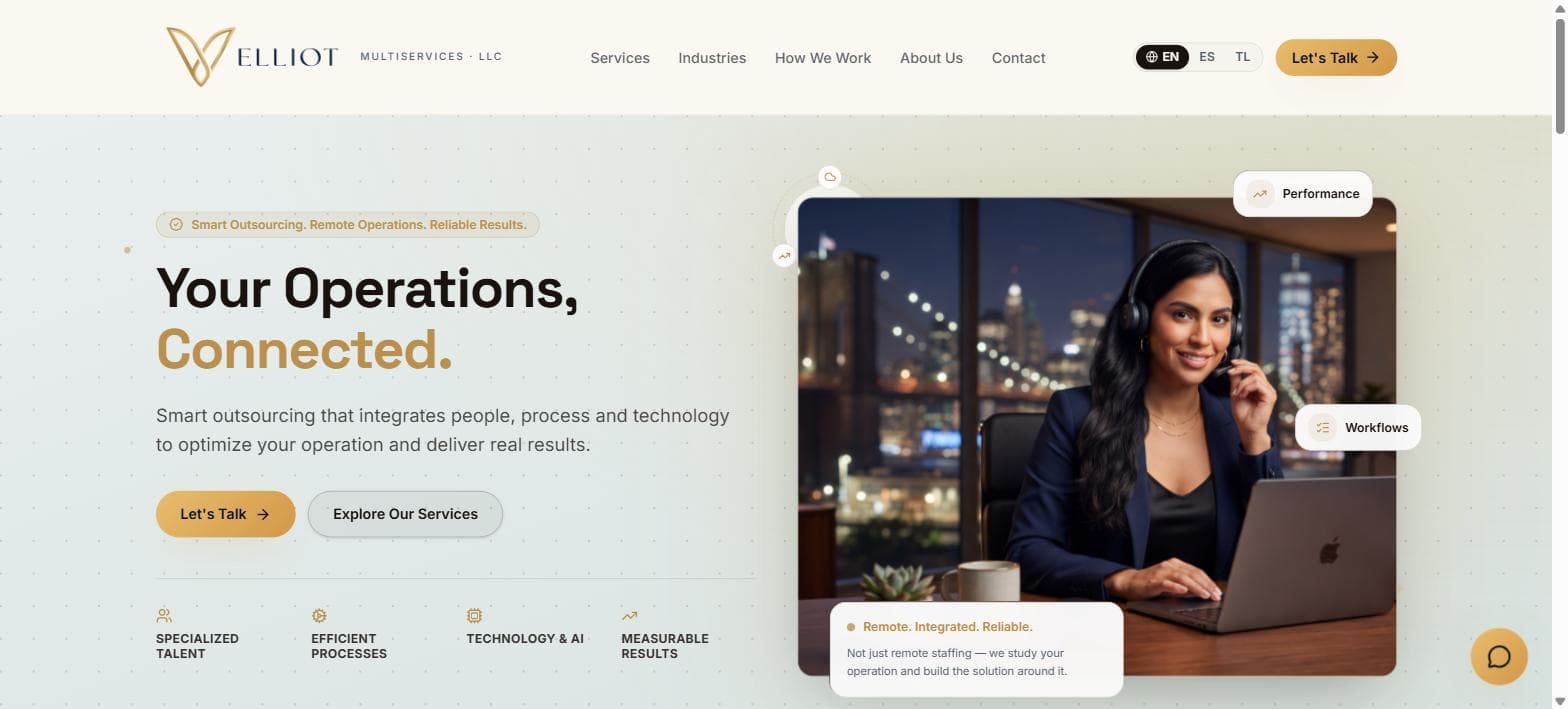 Sitio Corporativo — Outsourcing